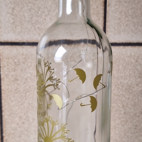 LED Flasche mit Lichterkette