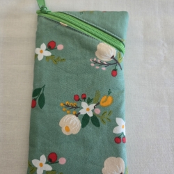 Brillenetui aus Baumwolle 9 x 17 cm / Handytasche