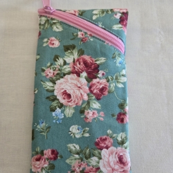 Brillenetui aus Baumwolle 9 x 17 cm / Handytasche