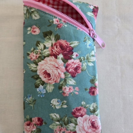 Brillenetui aus Baumwolle 9 x 17 cm / Handytasche