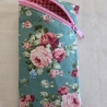 Brillenetui aus Baumwolle 9 x 17 cm / Handytasche