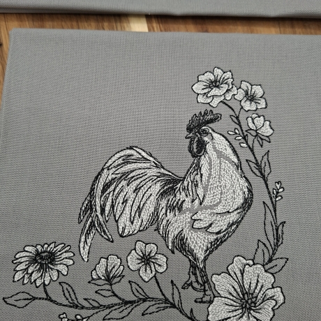 Küchenhandtuch Geschirrtuch Hahn Huhn