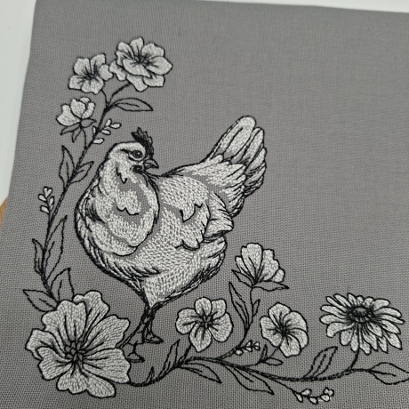 Küchenhandtuch Geschirrtuch Hahn Huhn
