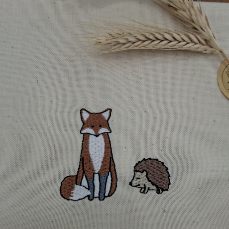 Küchenhandtuch Geschirrtuch Fuchs Igel