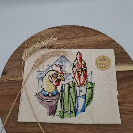 Küchenhandtuch Geschirrtuch Hühner