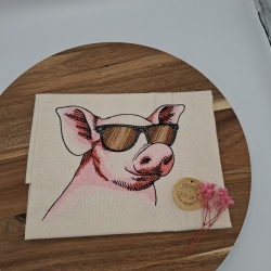 Küchenhandtuch Geschirrtuch Schwein