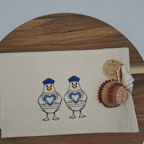 Küchenhandtuch Geschirrtuch Möwen