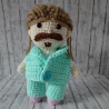 Material-Kit Jill Deimel inspirierte Amigurumipuppe