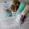 Material-Kit Jill Deimel inspirierte Amigurumipuppe