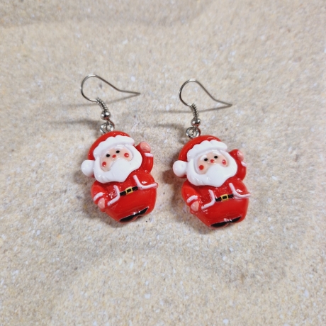 Ohrringe Ohrhänger Weihnachtsmann Weihnachten Wichtelgeschenk