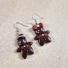 FIMO Ohrringe Lebkuchenmännchen Weihnachten Wichtelgeschenk