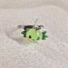 Schlüsselanhänger Axolotl grün Geschenkidee 