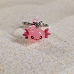 Schlüsselanhänger Axolotl rosa Geschenkidee 
