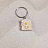 Schlüsselanhänger Toast mit Eier Geschenkidee 