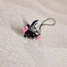 Handyanhänger Axolotl schwarz Geschenkidee 