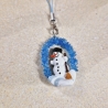 Handyanhänger Schneemann Geschenkidee Weihnachten Wichteln