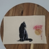 Küchenhandtuch Geschirrtuch Katze