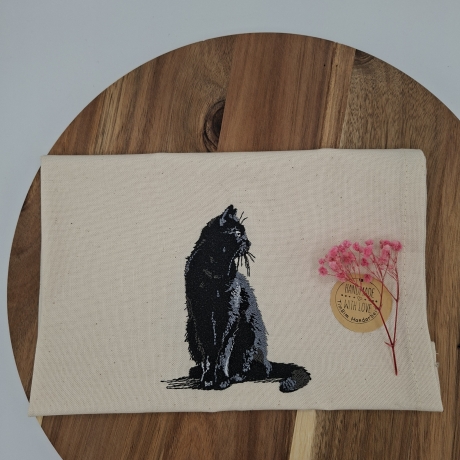 Küchenhandtuch Geschirrtuch Katze