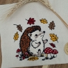 Küchenhandtuch Geschirrtuch Igel Herbst