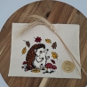 Küchenhandtuch Geschirrtuch Igel Herbst