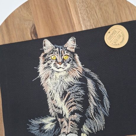 Küchenhandtuch Geschirrtuch Katze Maine Coon