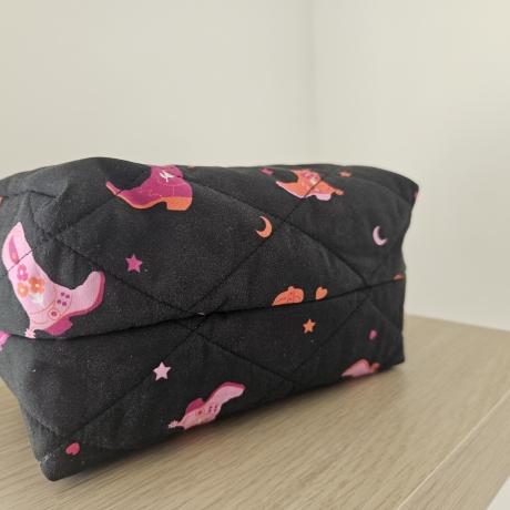 Kosmetiktasche Pippa Texas Cowgirl schwarz 