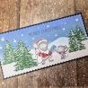 Weihnachtskarte Slimline Karte Mäuse Weihnachten 