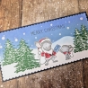 Weihnachtskarte Slimline Karte Mäuse Weihnachten 