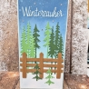 Weihnachtskarte Slimline Karte Wald Bäume Weihnachten 