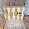 Weihnachtskarte HoHoHo gold creme