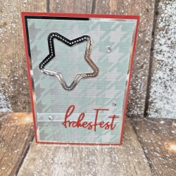 Weihnachtskarte Frohes Fest Stern Weihnachten