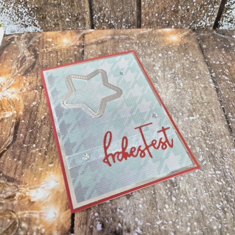 Weihnachtskarte Frohes Fest Stern Weihnachten
