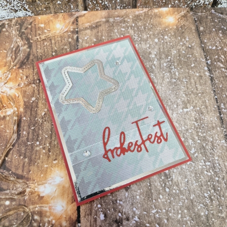 Weihnachtskarte Frohes Fest Stern Weihnachten