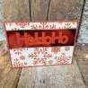Weihnachtskarte HoHoHo Schneeflocken Weihnachten