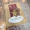 Weihnachtskarte Lebkuchenmännchen Zuckerstange Weihnachten