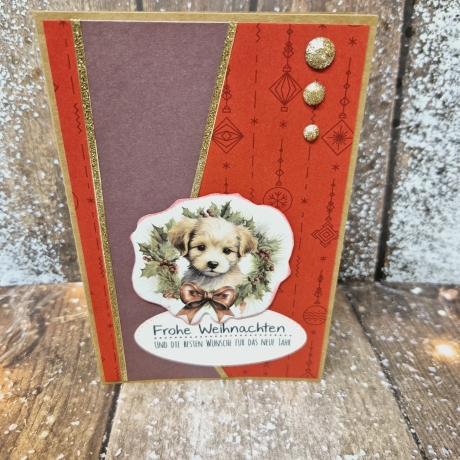 Weihnachtskarte Hund Weihnachten