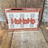 Weihnachtskarte HoHoHo Schneeflocken Weihnachten