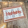 Weihnachtskarte HoHoHo Schneeflocken Weihnachten
