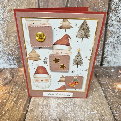 Weihnachtskarte Weihnachtsmann Weihnachten