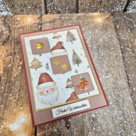 Weihnachtskarte Weihnachtsmann Weihnachten