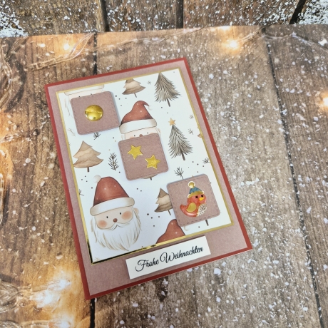 Weihnachtskarte Weihnachtsmann Weihnachten