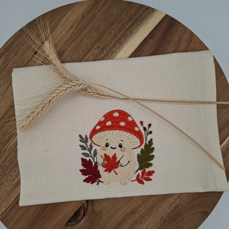 Küchenhandtuch Geschirrtuch Pilz Herbst