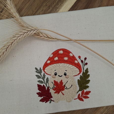 Küchenhandtuch Geschirrtuch Pilz Herbst