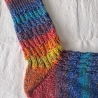 Socken - Gr.40/41- handgestrickt - bunt - Streifen