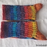 Socken - Gr.40/41- handgestrickt - bunt - Streifen