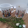 Keramiktasse Hunde Weihnachten 