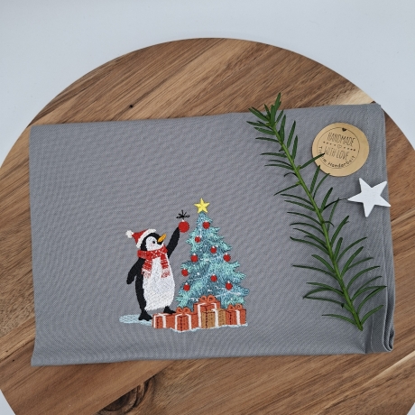 Küchenhandtuch Geschirrtuch Hase Weihnachten 