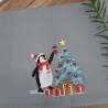 Küchenhandtuch Geschirrtuch Hase Weihnachten 
