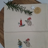 Küchenhandtuch Geschirrtuch Maus Weihnachten 