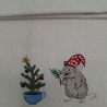 Küchenhandtuch Geschirrtuch Maus Weihnachten 